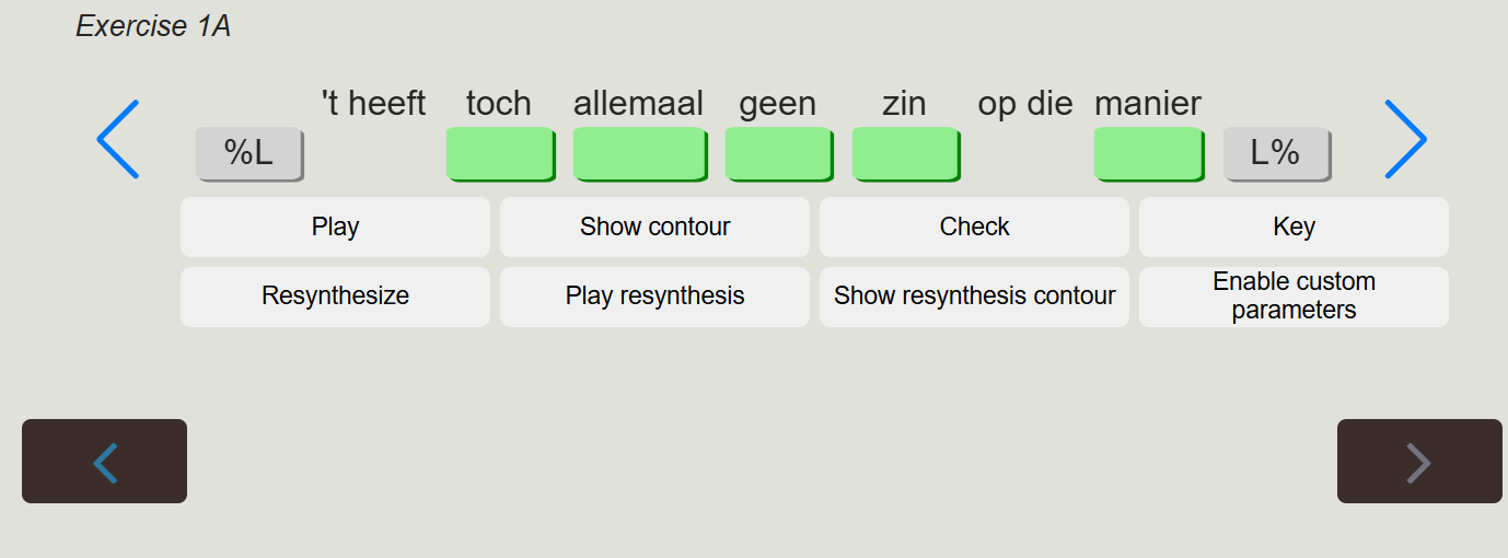 Screenshot of item 2 in Exercise 1A.